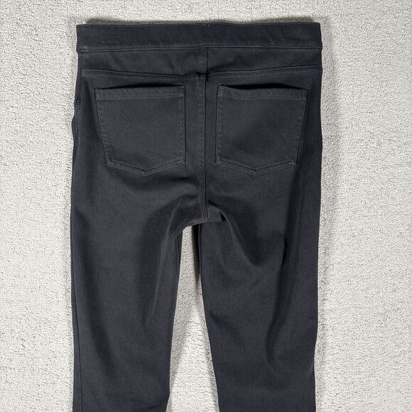 Spanx Jeggings Women’s Size M Black Skinny Stretch Pull On Jean Leggings Pockets - Picture 9 of 11